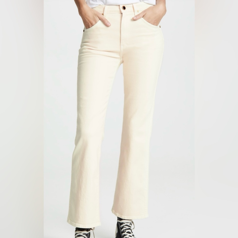 KHAITE Vivian cream jeans